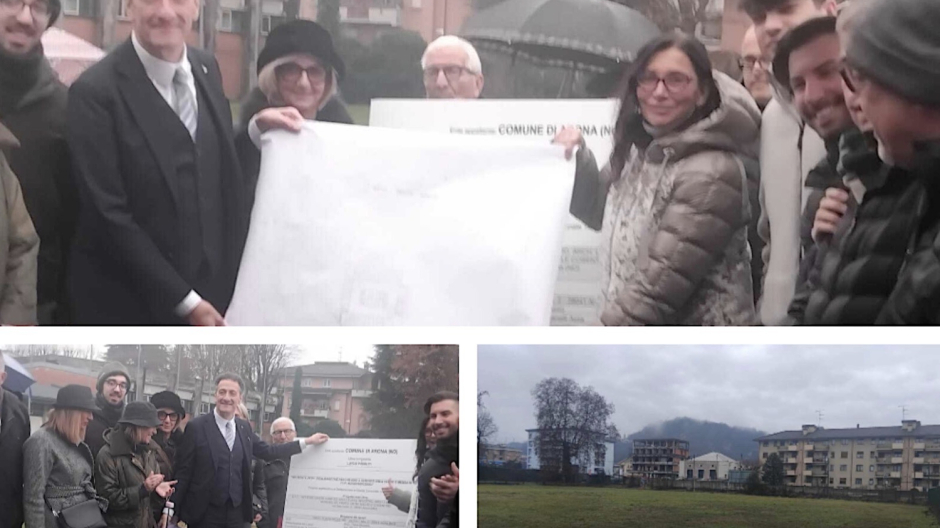 Arona, presentata la riqualificazione del campo di via Monte Zeda